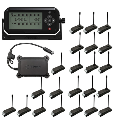 22 바퀴 433.92HMz 트럭 타이어 압력 센서 RS232 트럭 TPMS 체제