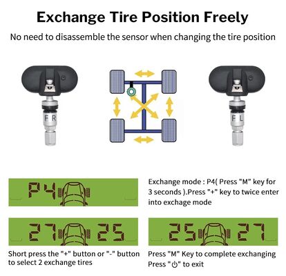 MY66 자동차 타이어 압력 모니터링 외부 센서