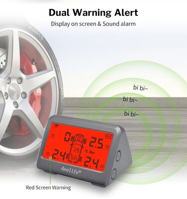 MY66 자동차 TPMS 모니터링 타이어 압력 433MHz 내부 센서